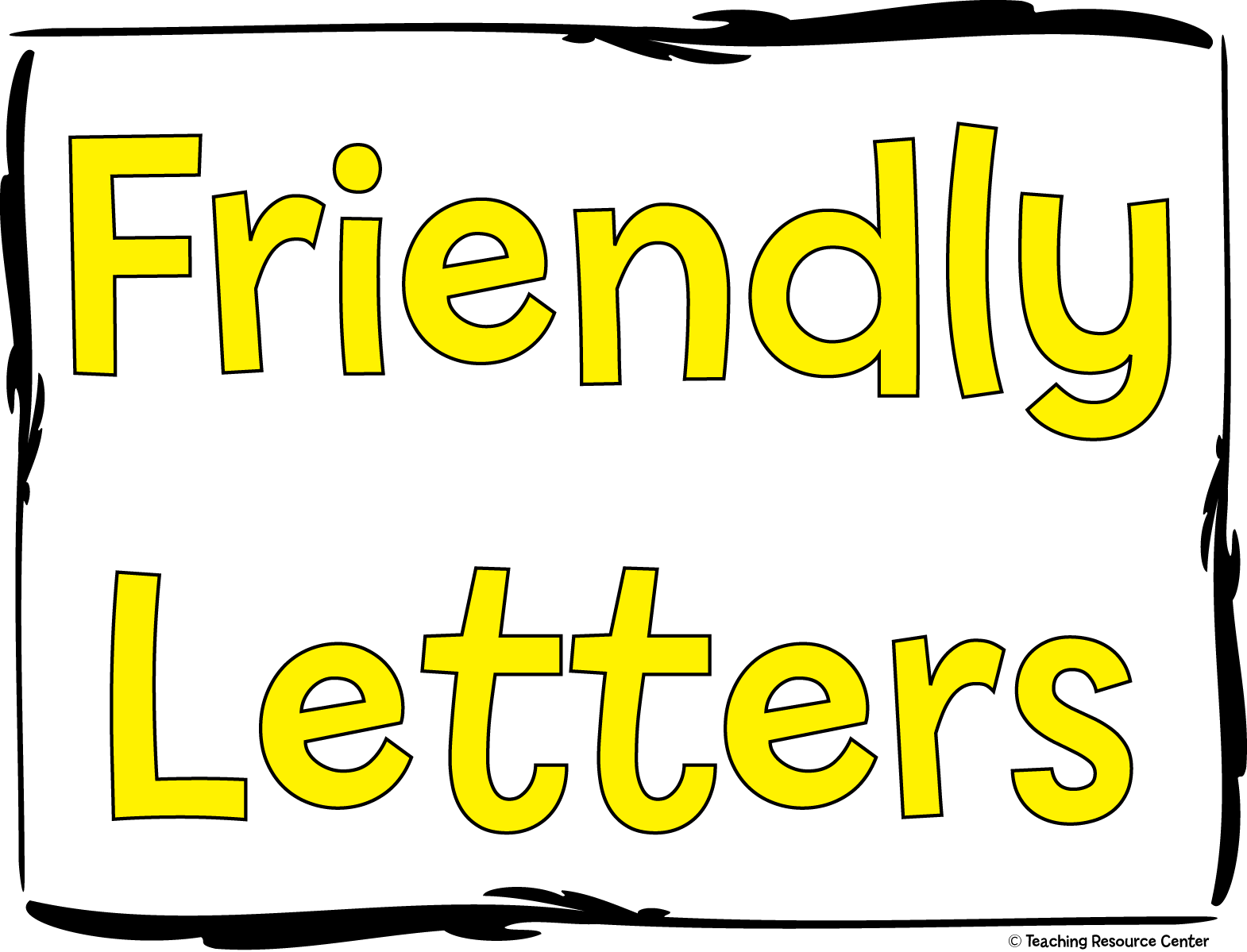 Friendly Letter Template and Lesson Plan