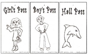 printable hall pass for students